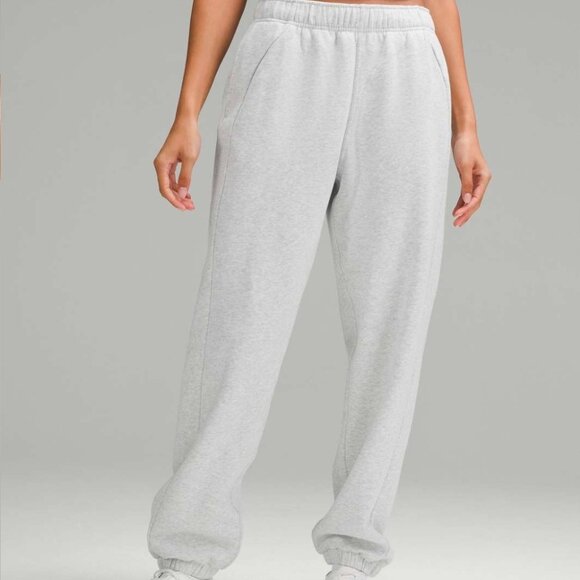Lululemon Scuba MR Oversized Jogger *Regular- Heathered Core Light Grey - Size M - Picture 1 of 8